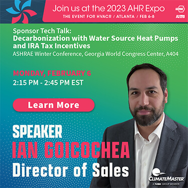 Ian Goicochea: Decarbonization with Water Source Heat Pumps and IRA Tax Incentives