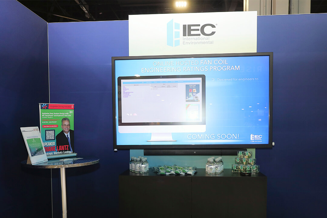 AHR Expo 2023: IEC-International Environmental Corporation Interactive Kiosks (2)