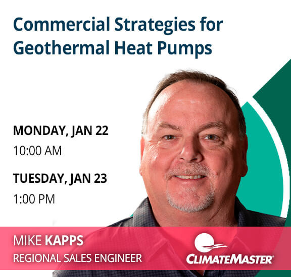 ClimateMaster Presentation: Commercial Strategies for Geothermal Heat Pumps by Mike Kapps